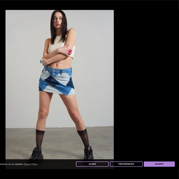 Denim Micro Skirt - Picture 5 of 5